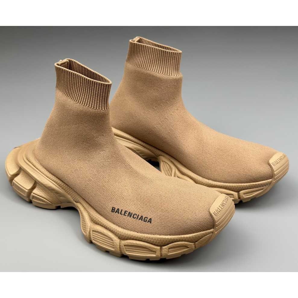 Balenciaga 3XL Sock Recycled Knit Sneaker In Beige  - everydesigner