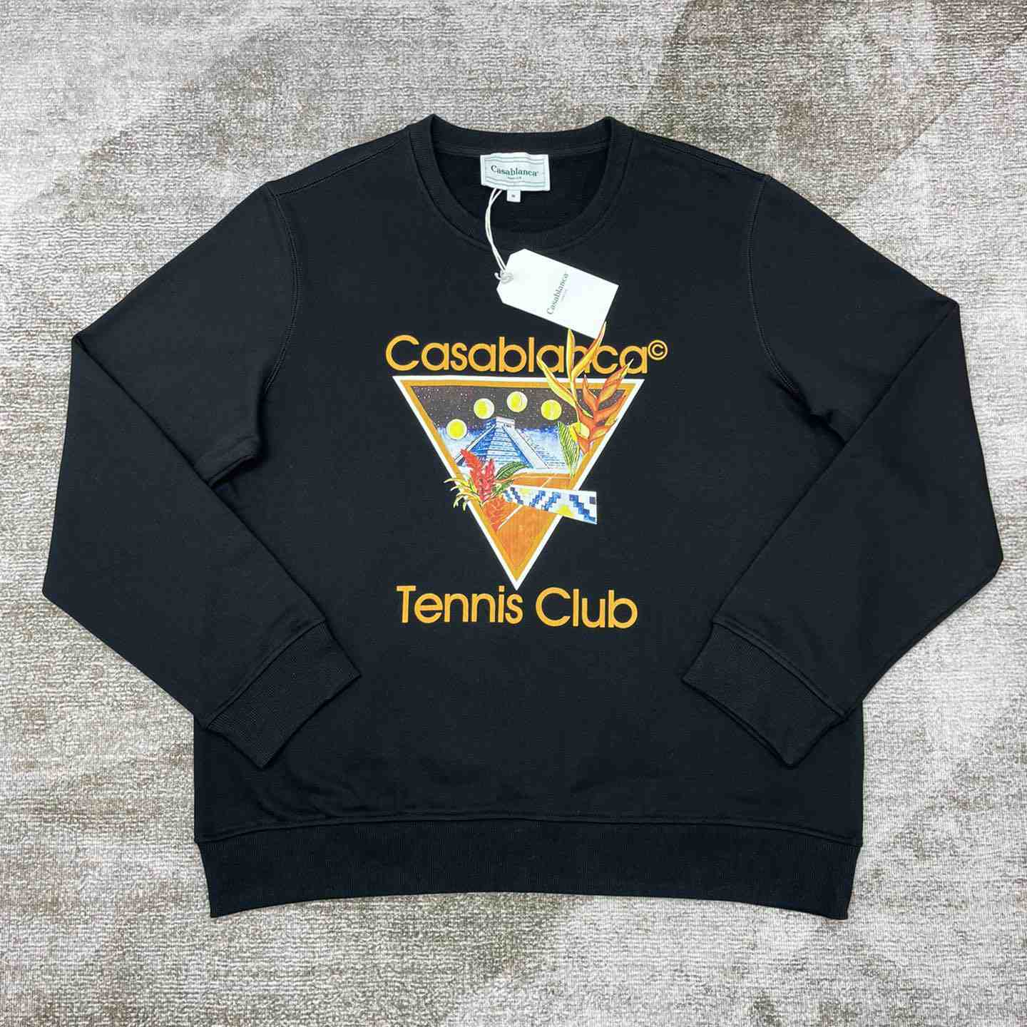 Casablanca Tennis Club Icon Printed Sweatshirt - everydesigner