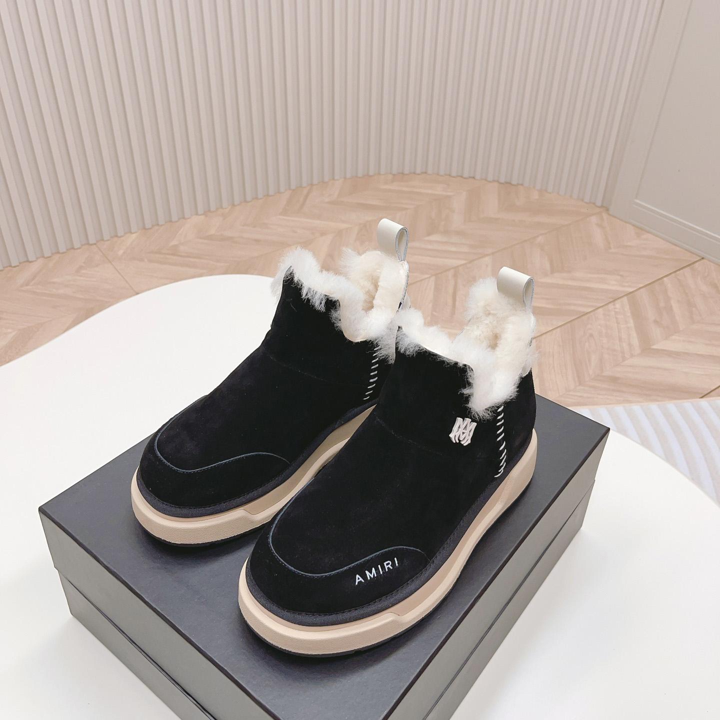 Amiri Malibu Shearling Lined Suede Boots - everydesigner