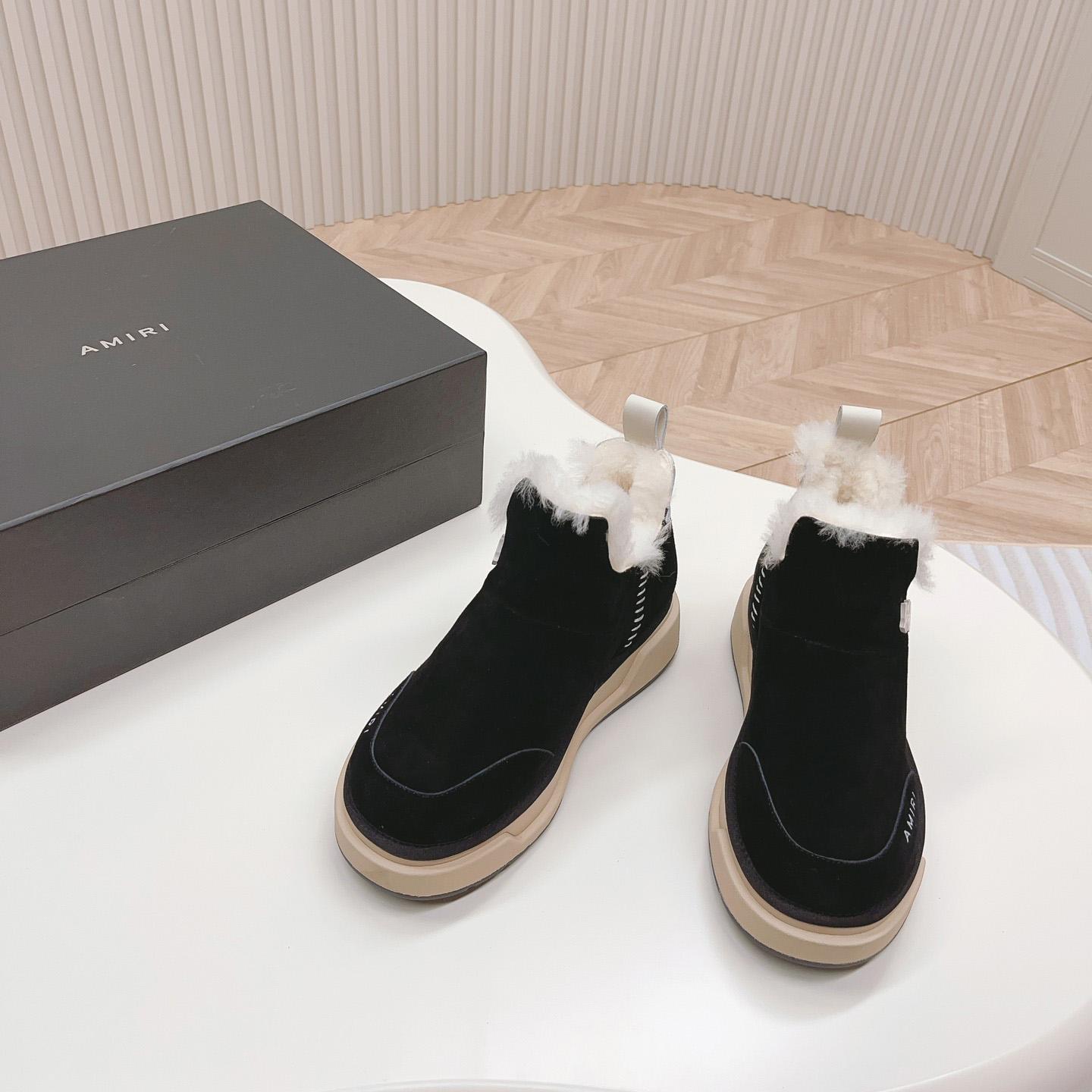 Amiri Malibu Shearling Lined Suede Boots - everydesigner