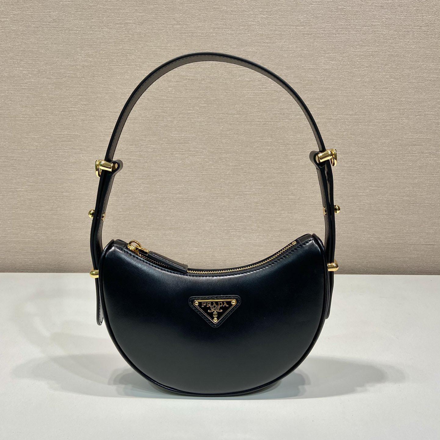 Prada Arqué Leather Mini Shoulder Bag - everydesigner