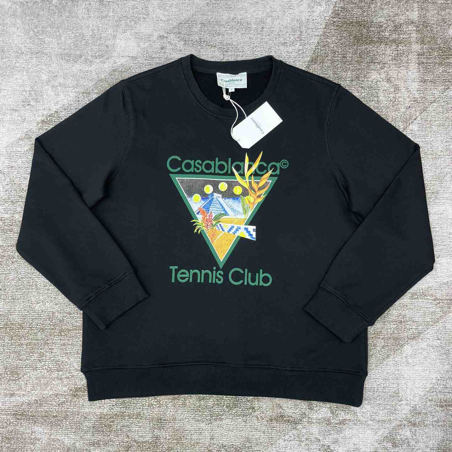 Casablanca Tennis Club Icon Printed Sweatshir - everydesigner