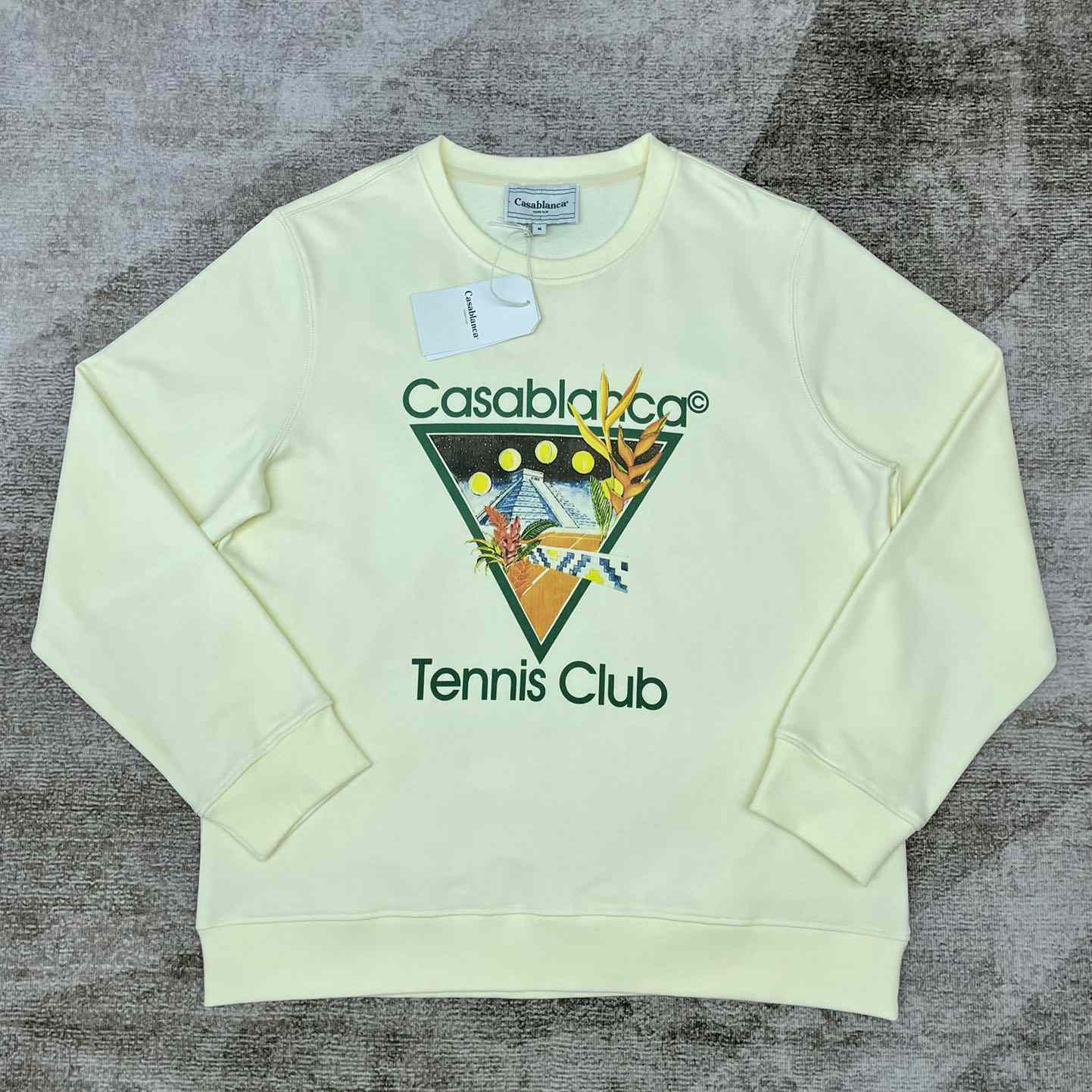 Casablanca Tennis Club Icon Printed Sweatshirt - everydesigner