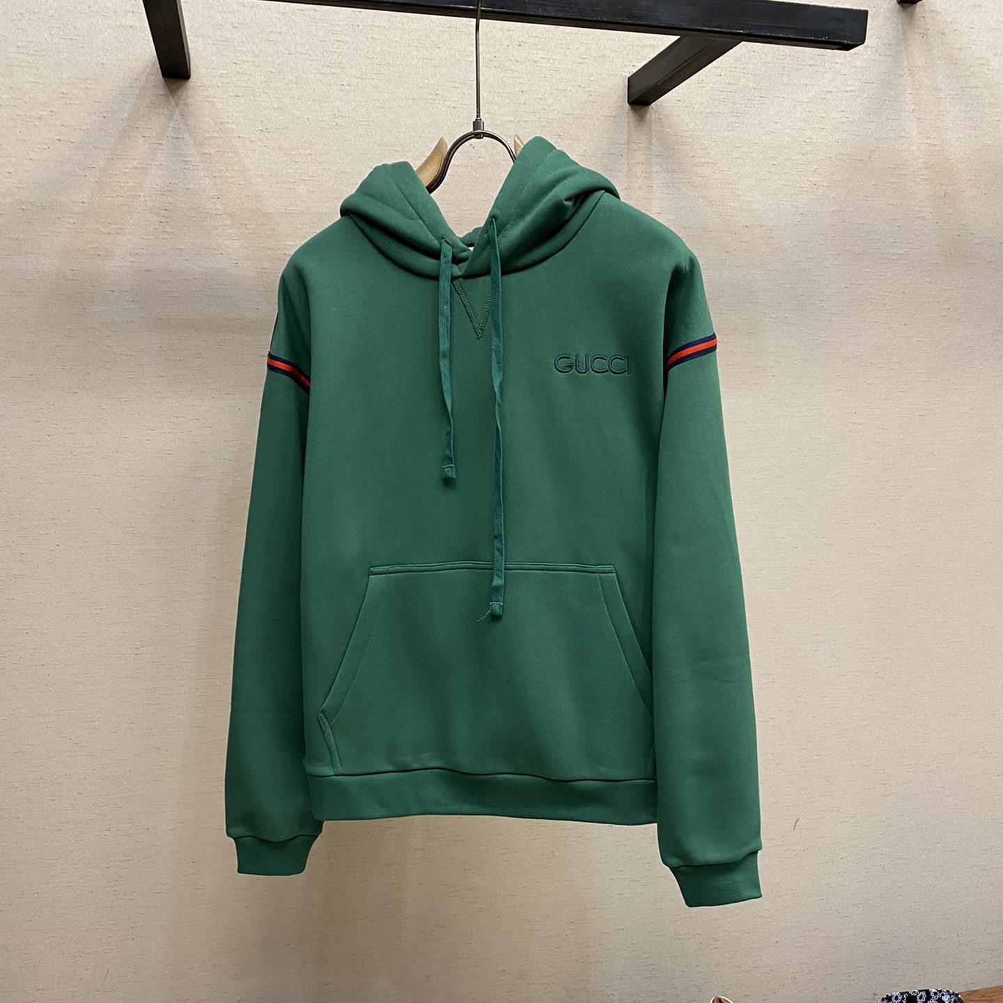 Gucci Cotton Jersey Hooded Sweatshirt - everydesigner