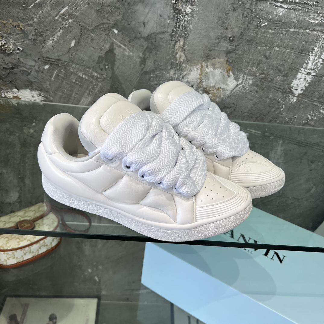Lanvin Leather Curb XL Sneakers - everydesigner