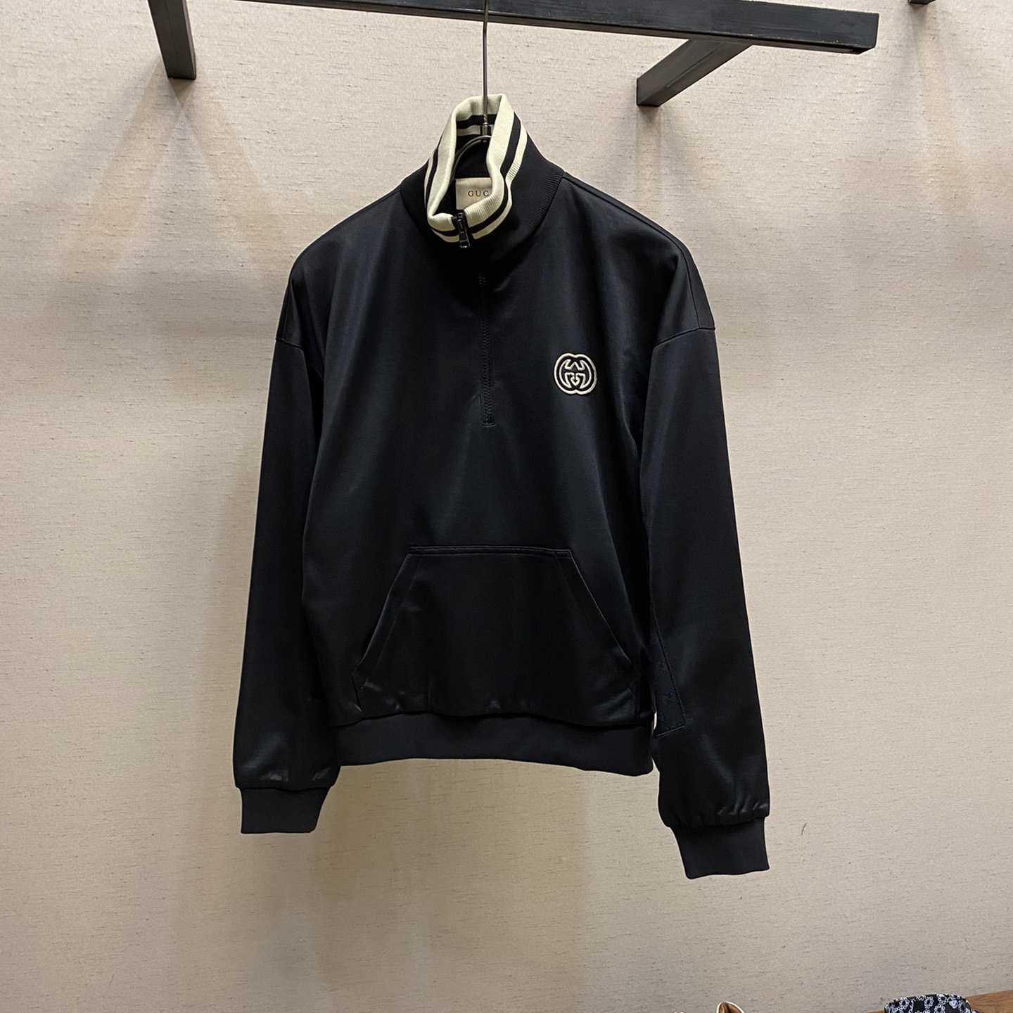 Gucci Technical Jersey Half Zip Jacket  - everydesigner