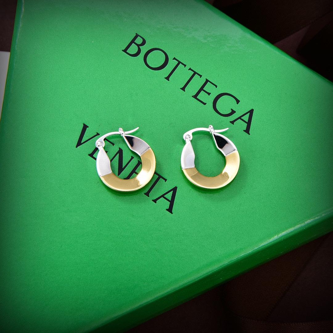 Bottega Veneta Joint Hoop Earrings - everydesigner