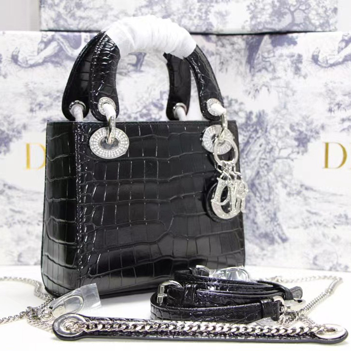 Dior Alligator Mini Lady Dior Bag (17-15-7cm) - everydesigner