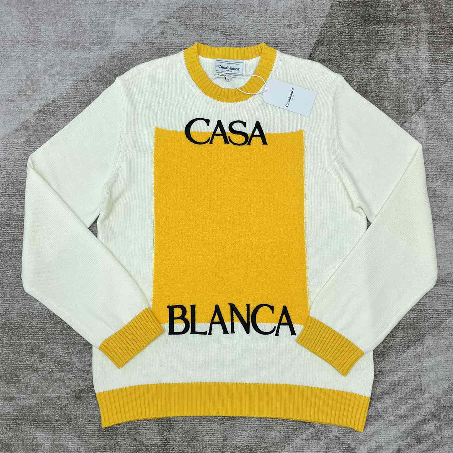 Casablanca Cotton Sweater With Logo - everydesigner