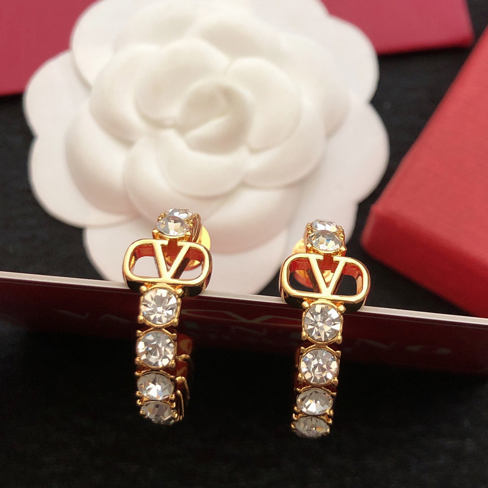 Valenti Vlogo Signature metal and Swarovski® crystal earrings - everydesigner