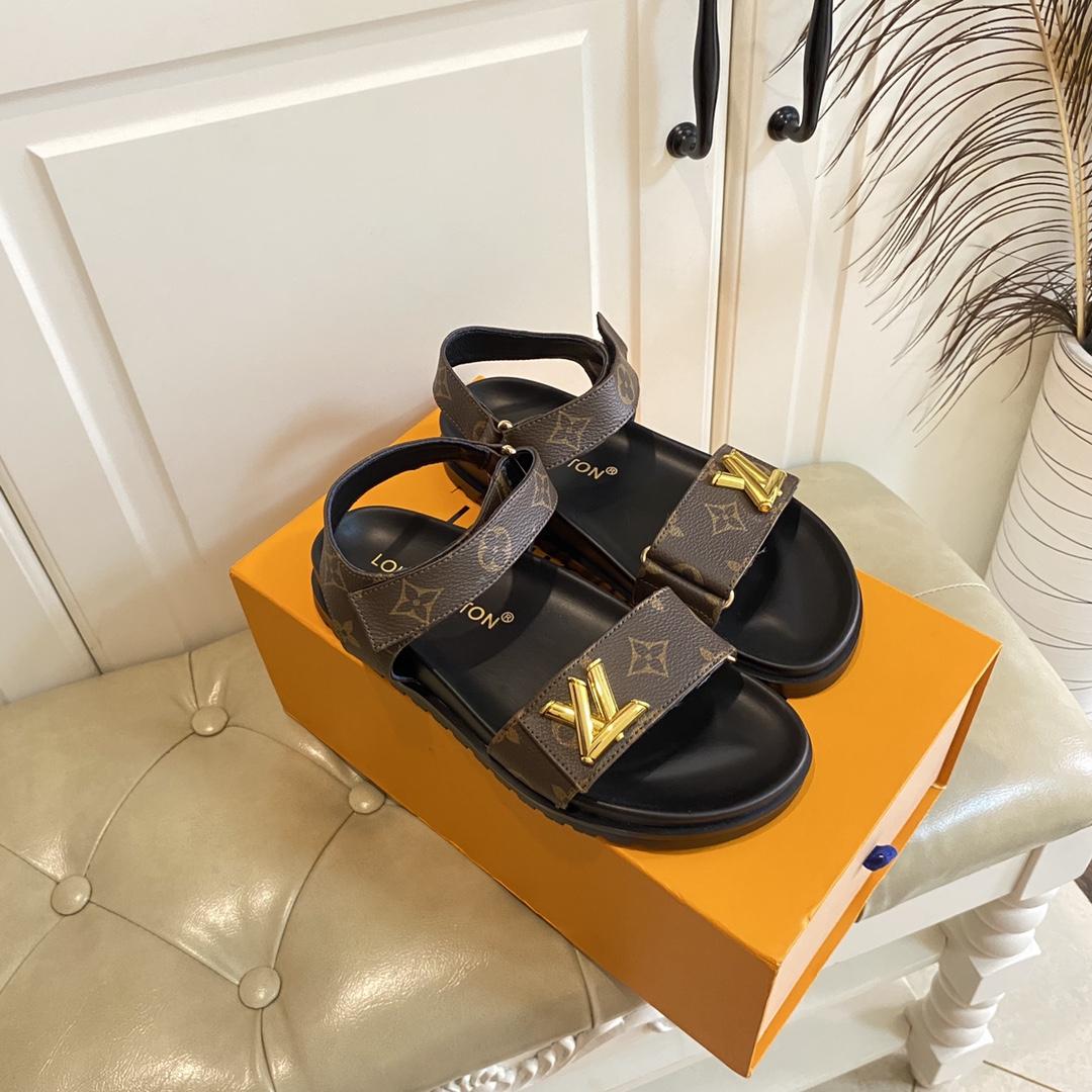 Louis Vuitton Monogram Comfort Flat Sandal    - everydesigner