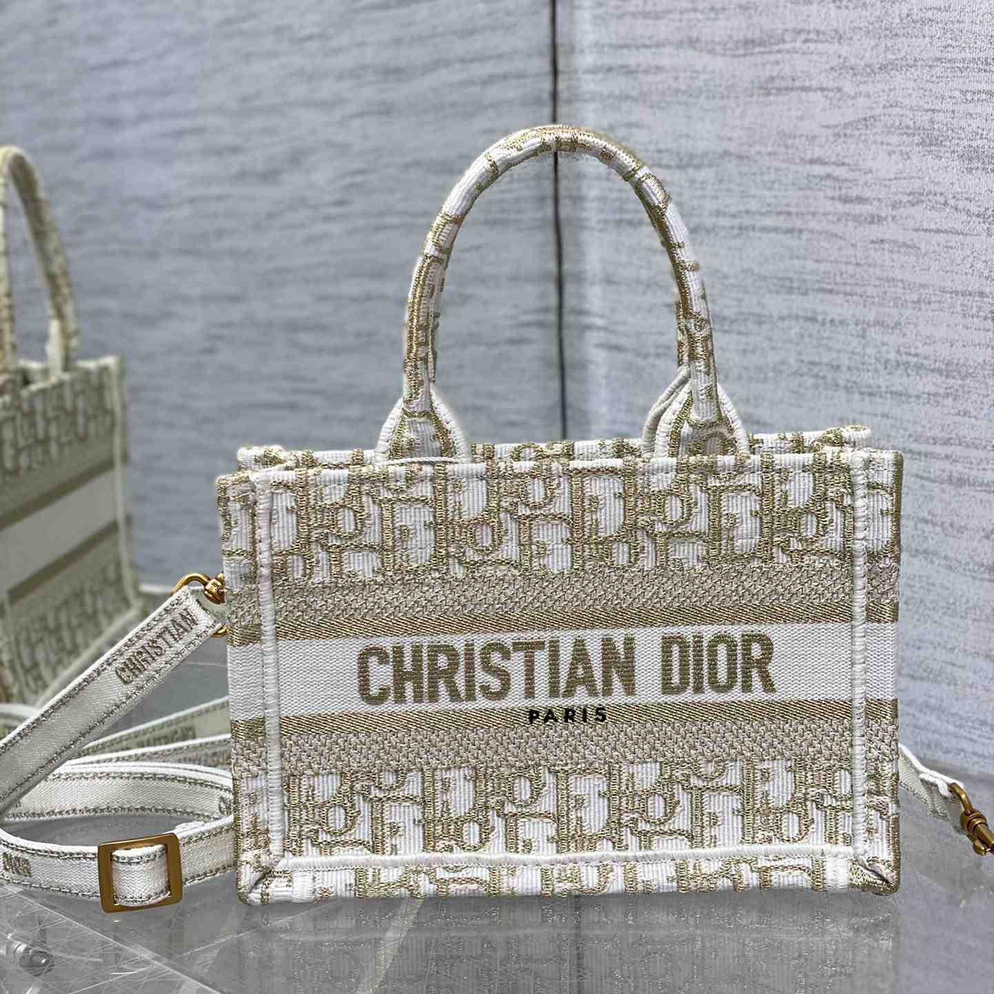 Dior Mini Dior Book Tote With Strap - everydesigner