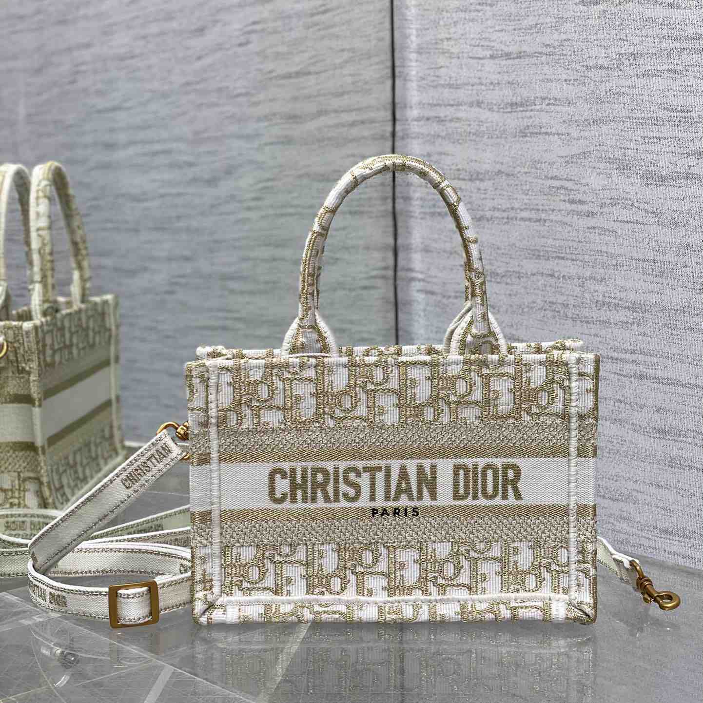 Dior Mini Dior Book Tote With Strap - everydesigner