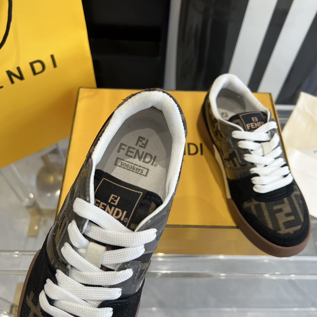 Fendi Fendi Match Lace-up Sneakers - everydesigner