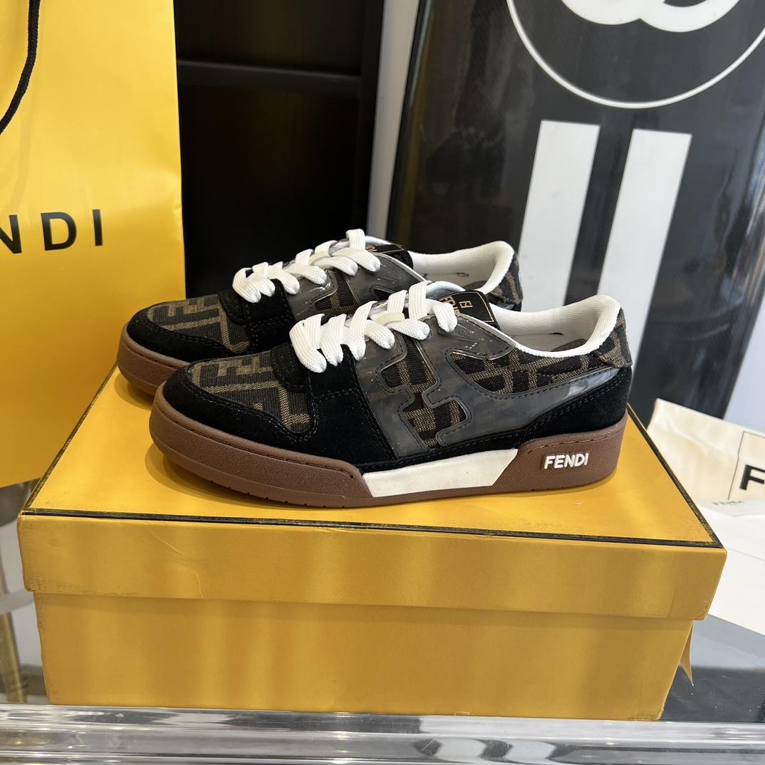 Fendi Fendi Match Lace-up Sneakers - everydesigner