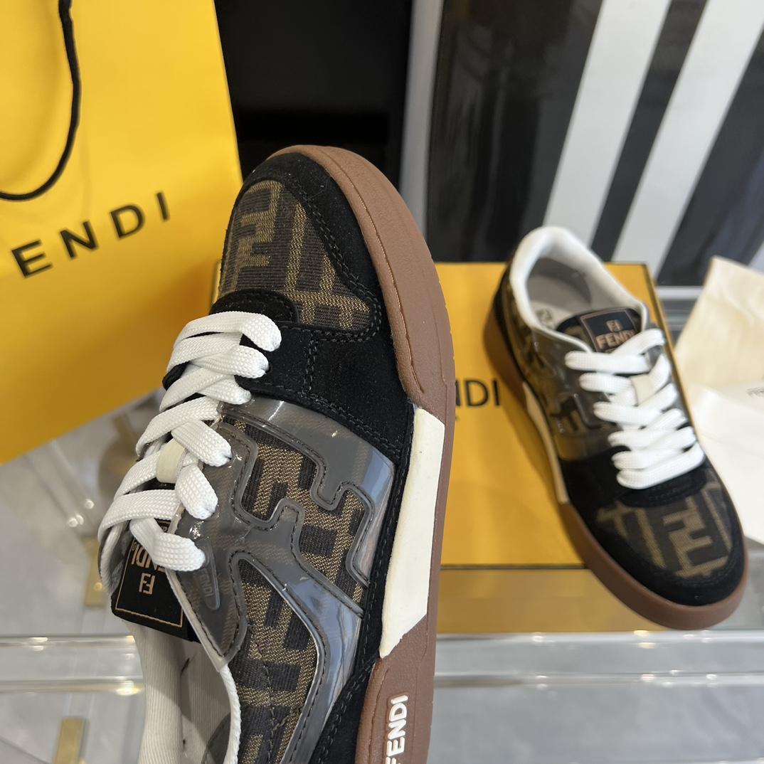 Fendi Fendi Match Lace-up Sneakers - everydesigner