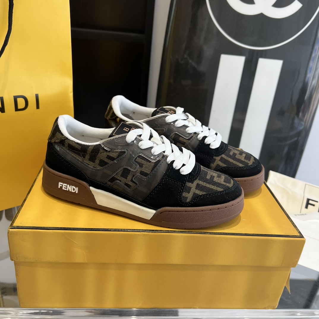 Fendi Fendi Match Lace-up Sneakers - everydesigner