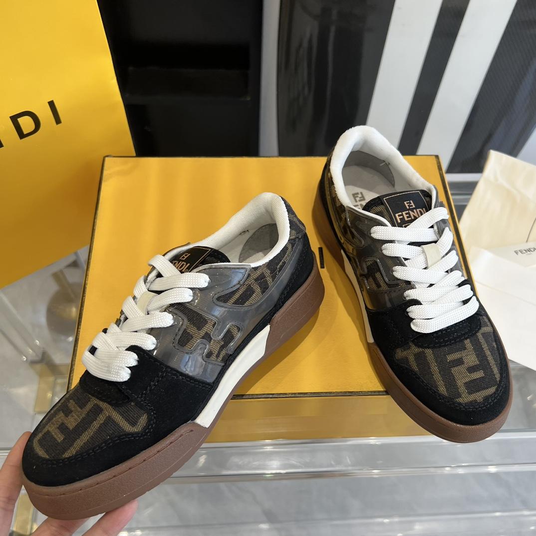 Fendi Fendi Match Lace-up Sneakers - everydesigner