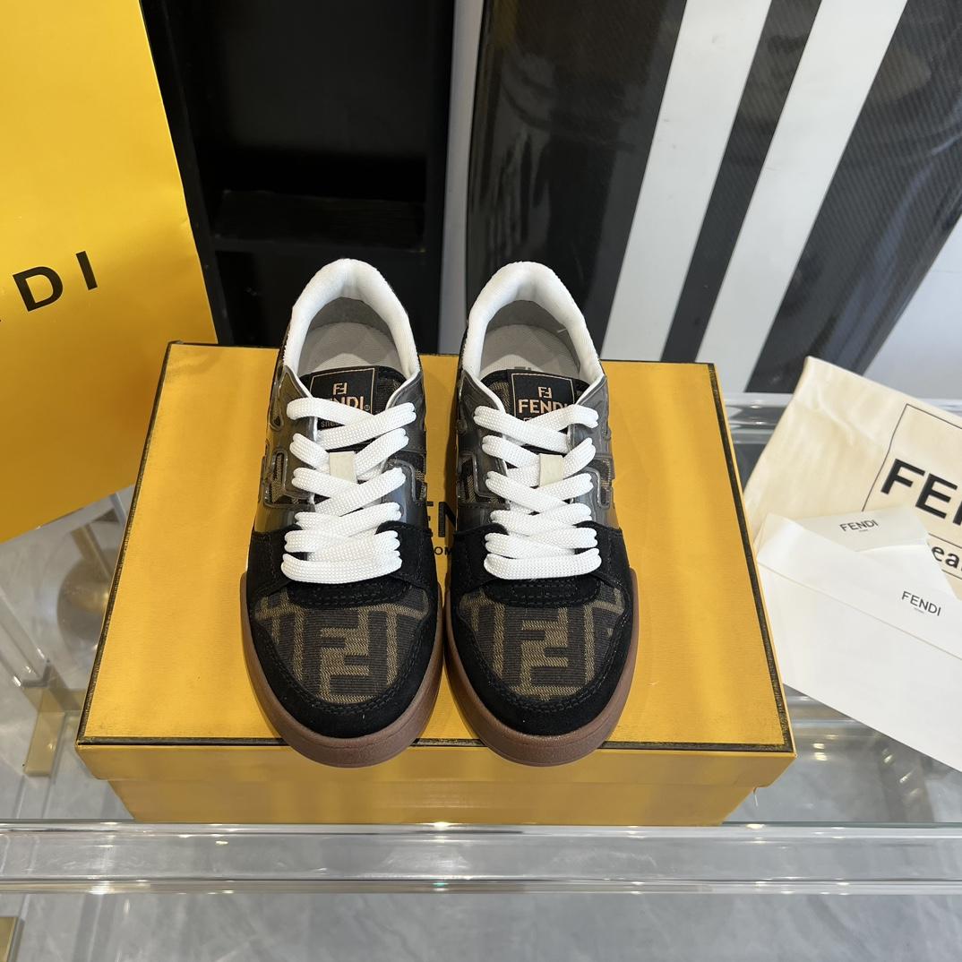 Fendi Fendi Match Lace-up Sneakers - everydesigner