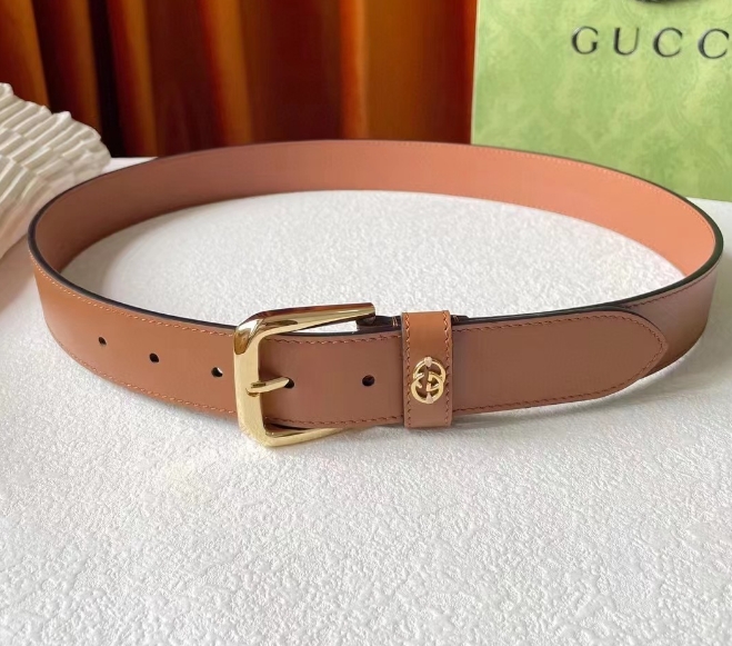 Gucci Belt With Square Buckle And Interlocking G - everydesigner