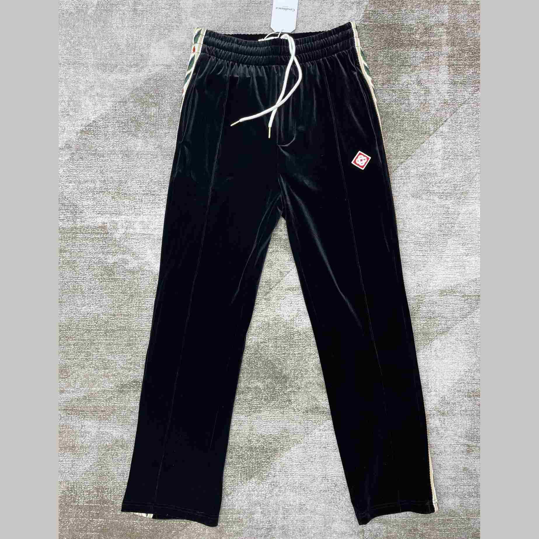 Casablanca Laurel Velour Tracksuit Bottoms - everydesigner