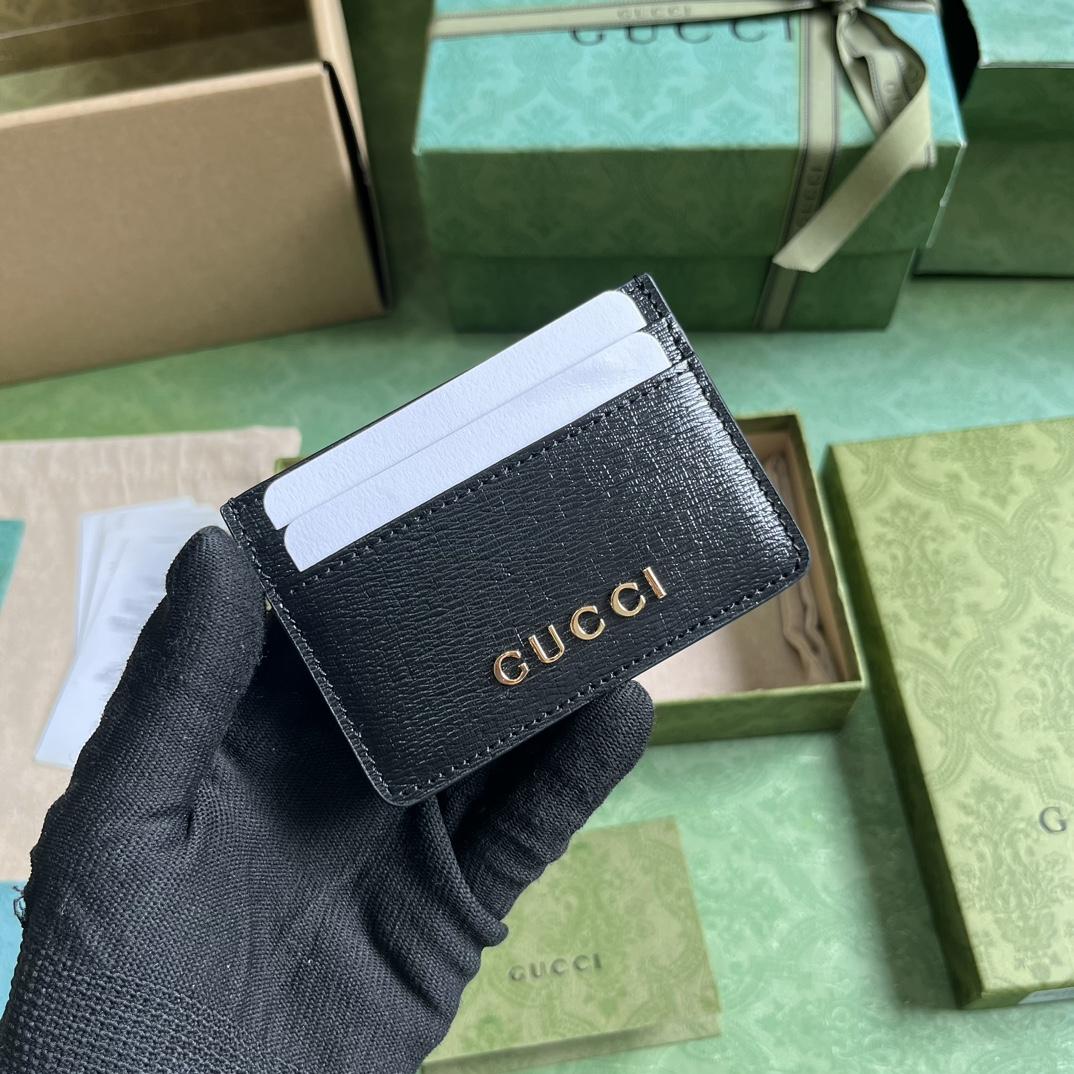 Gucci Card Case With Gucci Script - everydesigner