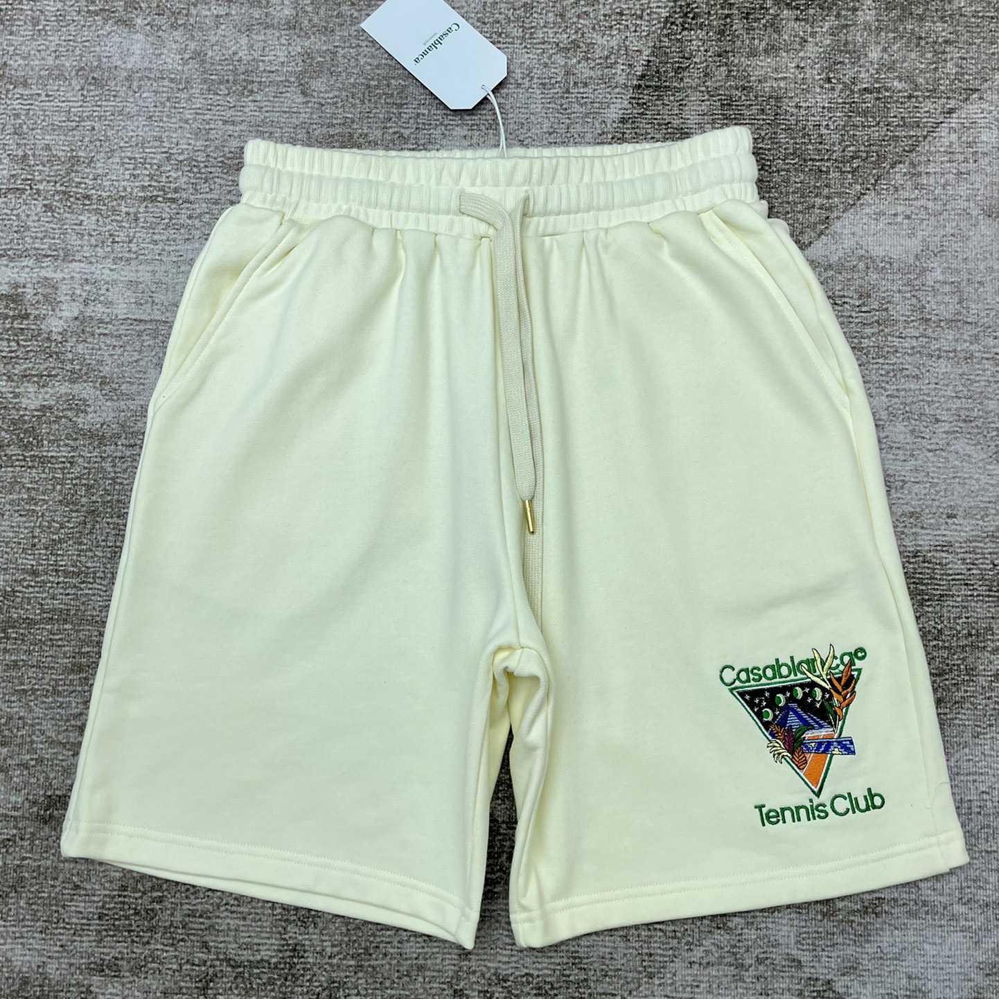 Casablanca Tennis Club Icon Embroidered Shorts - everydesigner