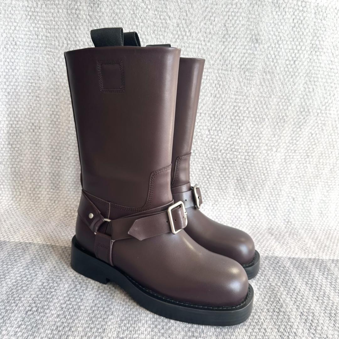 Burberry Leather Saddle Low Boots - everydesigner