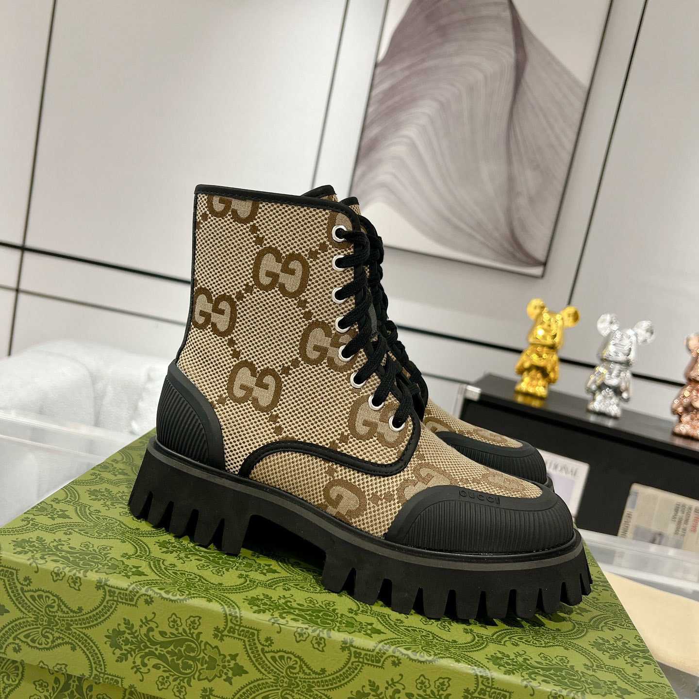 Gucci Original GG Canvas Boots  - everydesigner