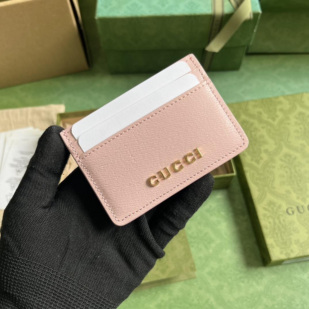 Gucci Card Case With Gucci Script - everydesigner