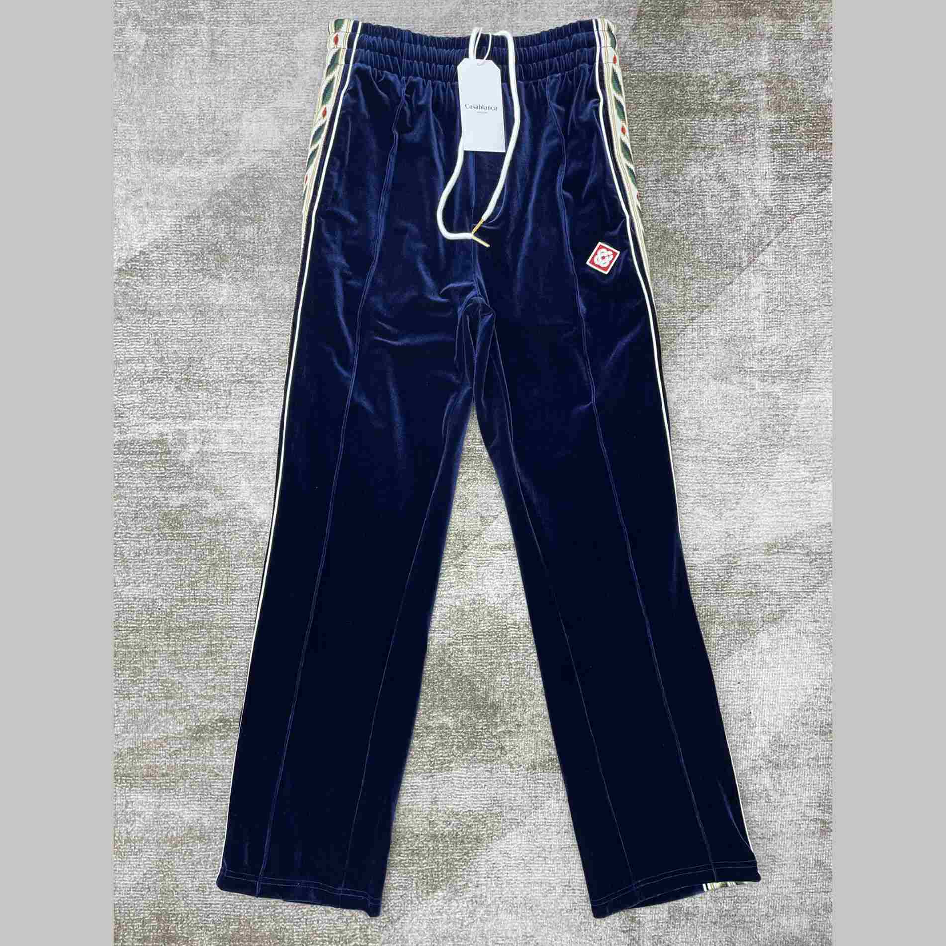 Casablanca Laurel Velour Tracksuit Bottoms - everydesigner