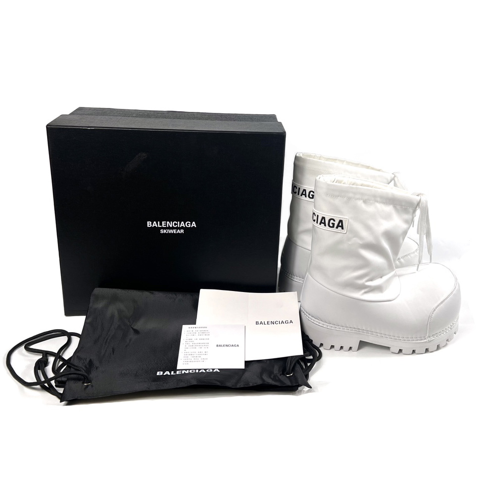 Balenciaga Alaska Low Boot In White Nylon - everydesigner