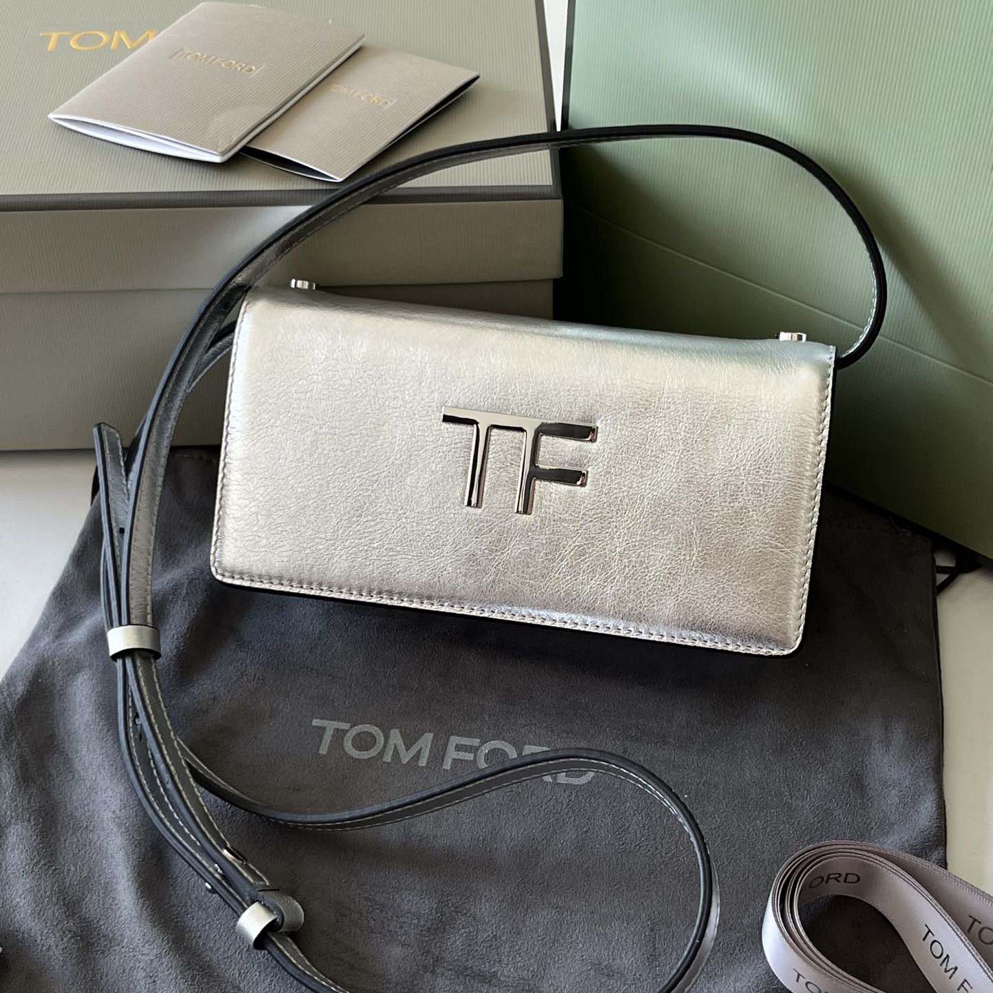 Tom Ford Leather TF Bag    18*9*3cm - everydesigner