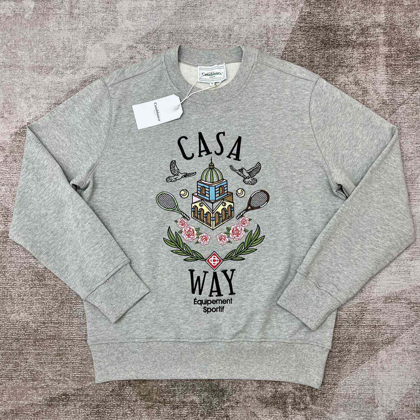 Casablanca Casa Way-embroidered CCotton Sweatshirt - everydesigner