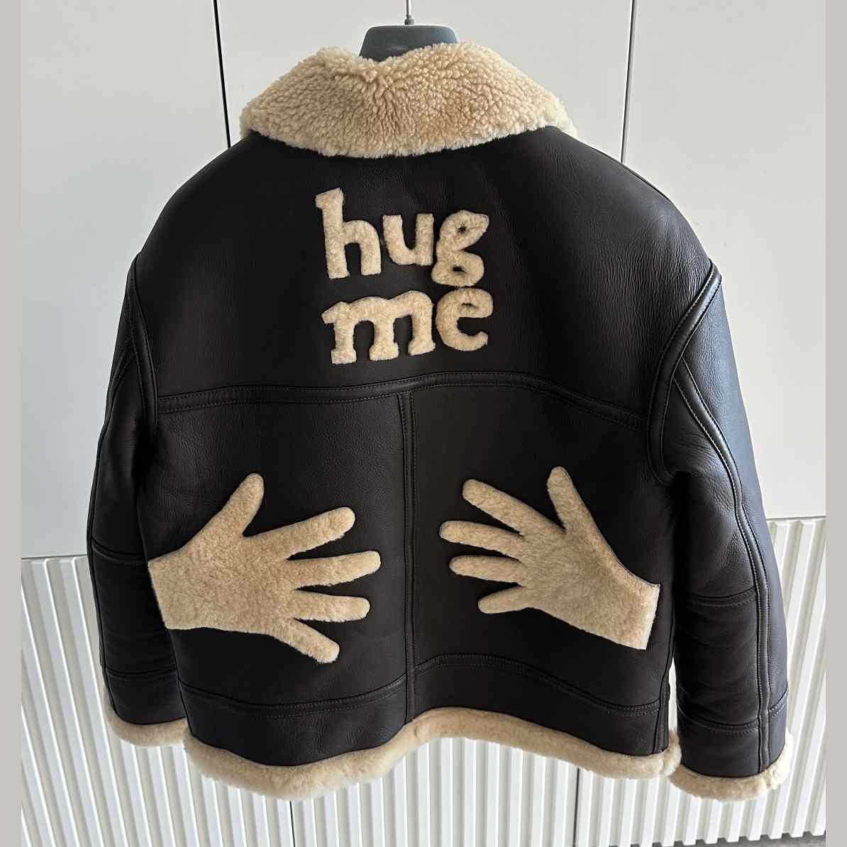 Moschino 'Hug Me' Leather Jacket - everydesigner