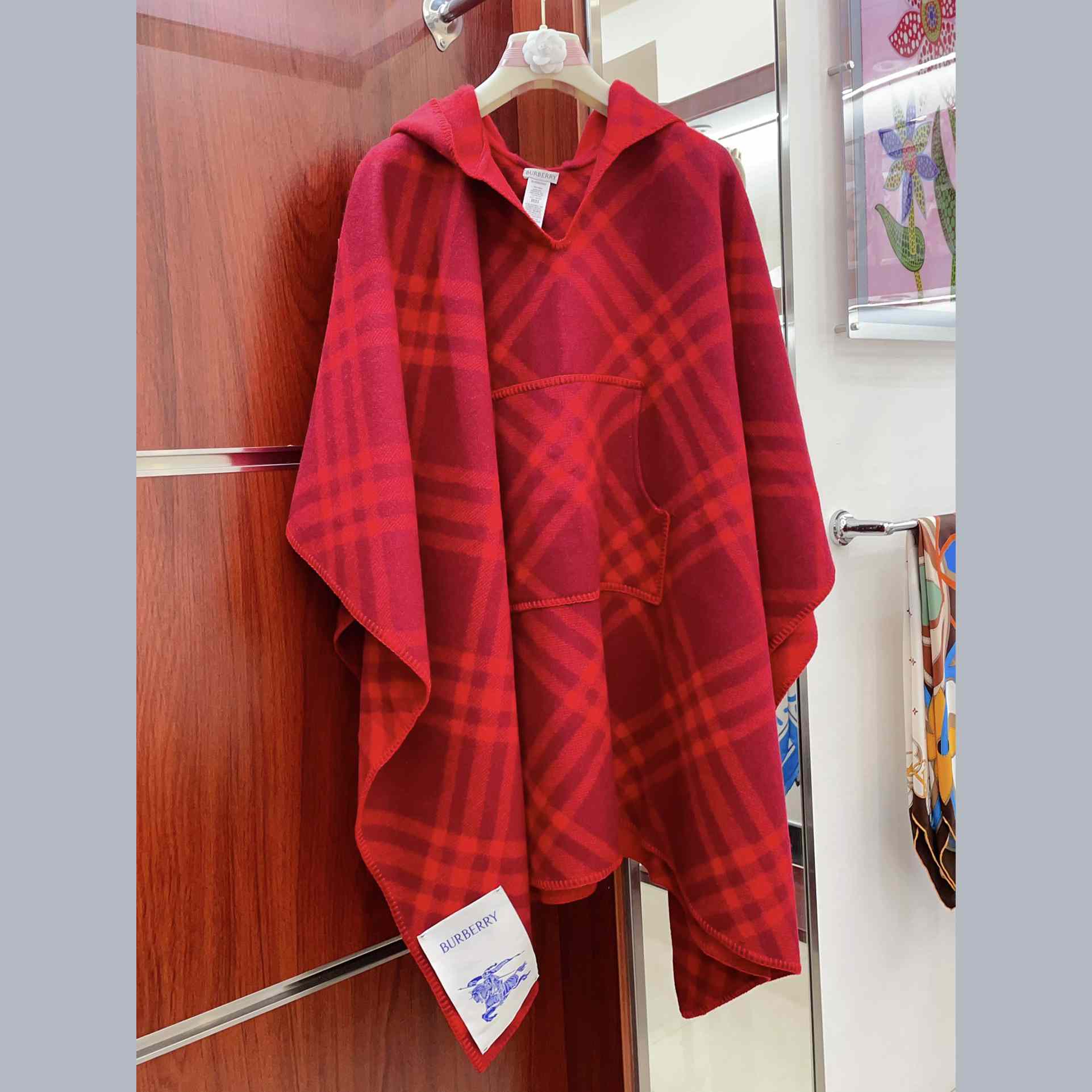 Burberry Check Wool Blanket Cape - everydesigner