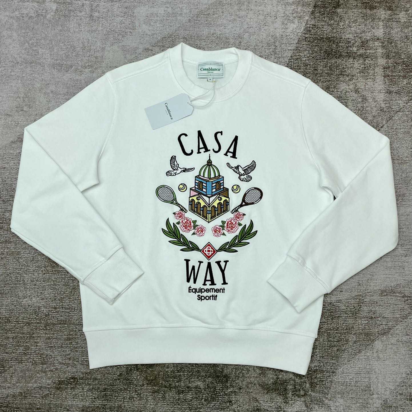 Casablanca Casa Way-embroidered CCotton Sweatshirt - everydesigner