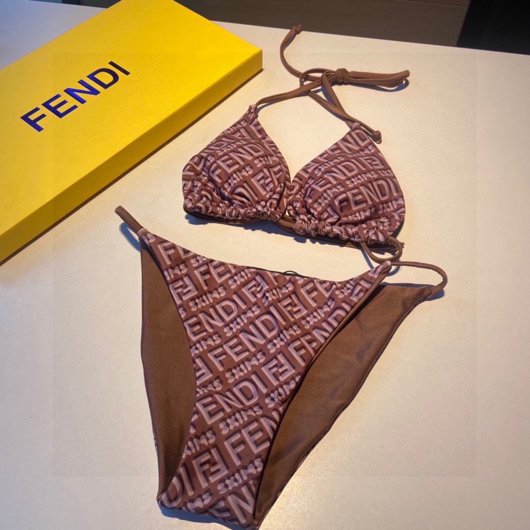 Fendi Logo Two-Pieces Bikini - everydesigner