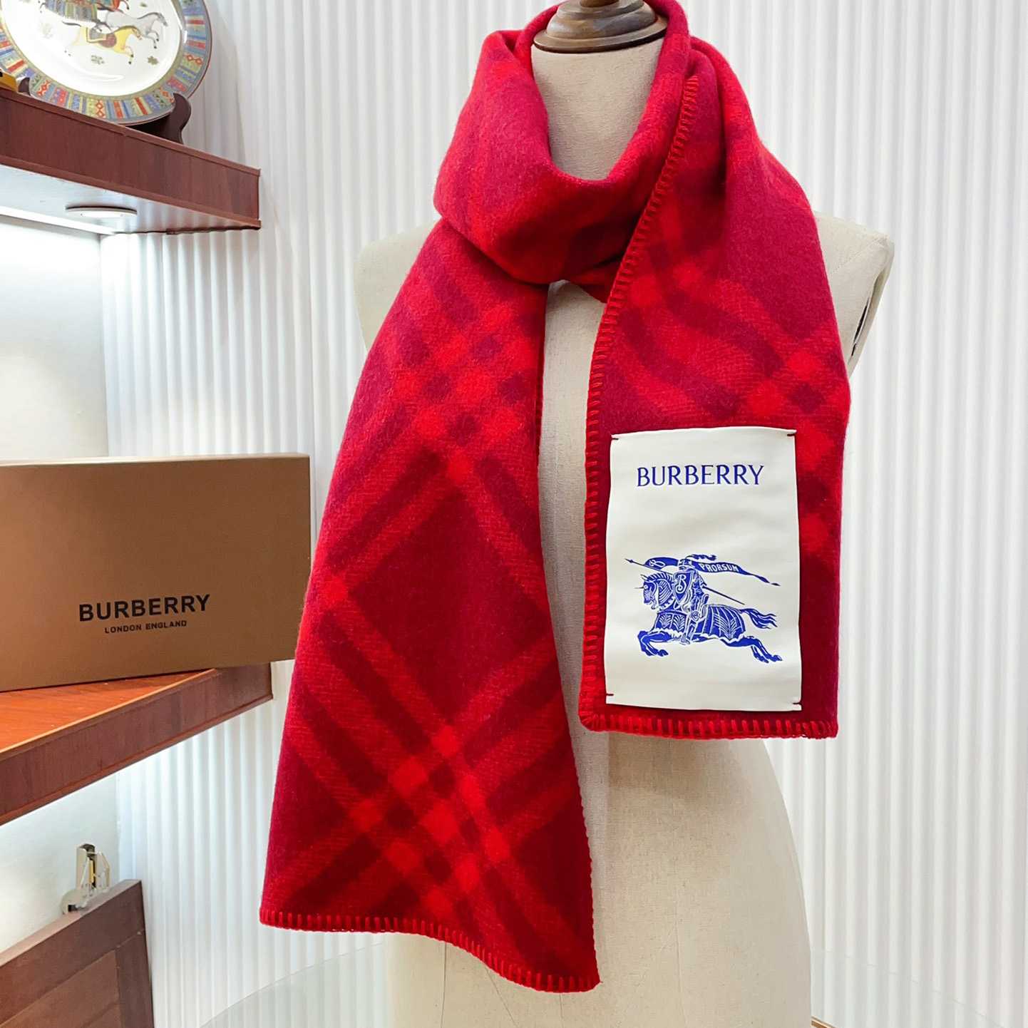 Burberry Check Wool Scarf - everydesigner