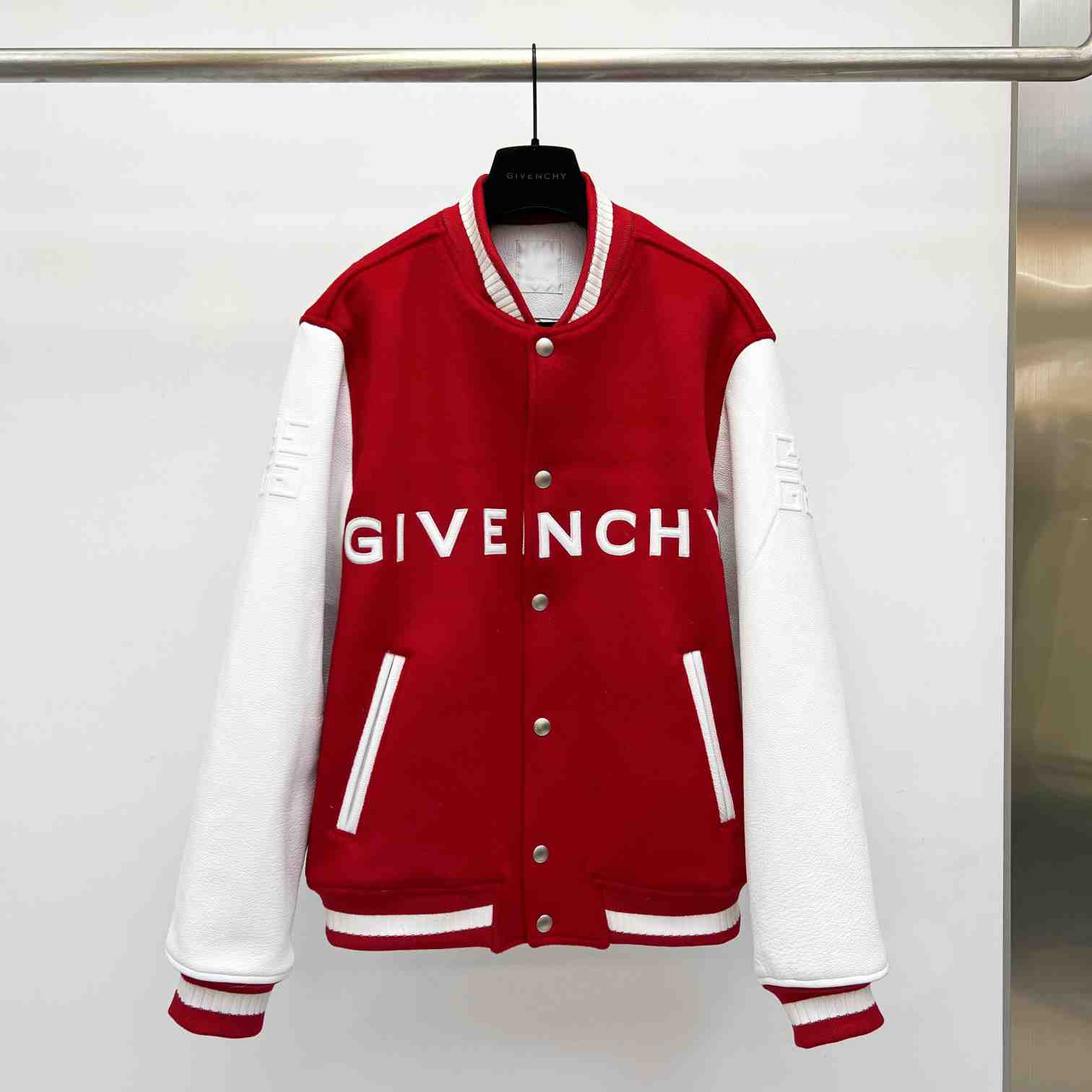 Givenchy Varsity Jacket In Wool And Leather - everydesigner