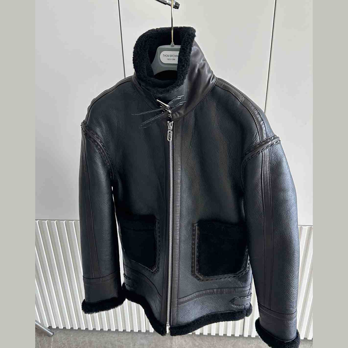 Fendi Black Shearling Jacket - everydesigner