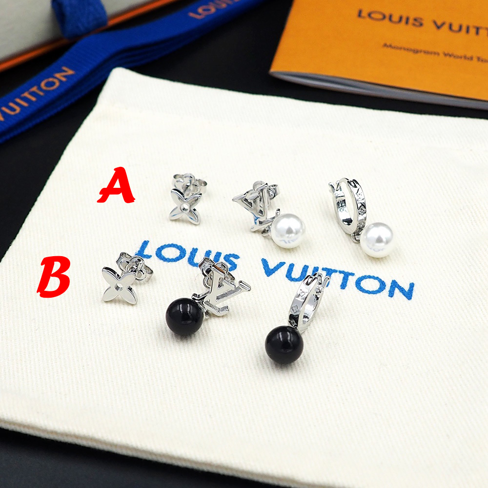 Louis Vuitton Monogram Pearls Earrings - everydesigner