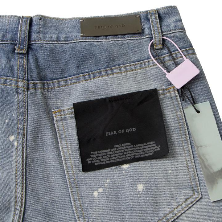 Fear Of God Denim Zip Detail Painters Selvedge Jeans - everydesigner