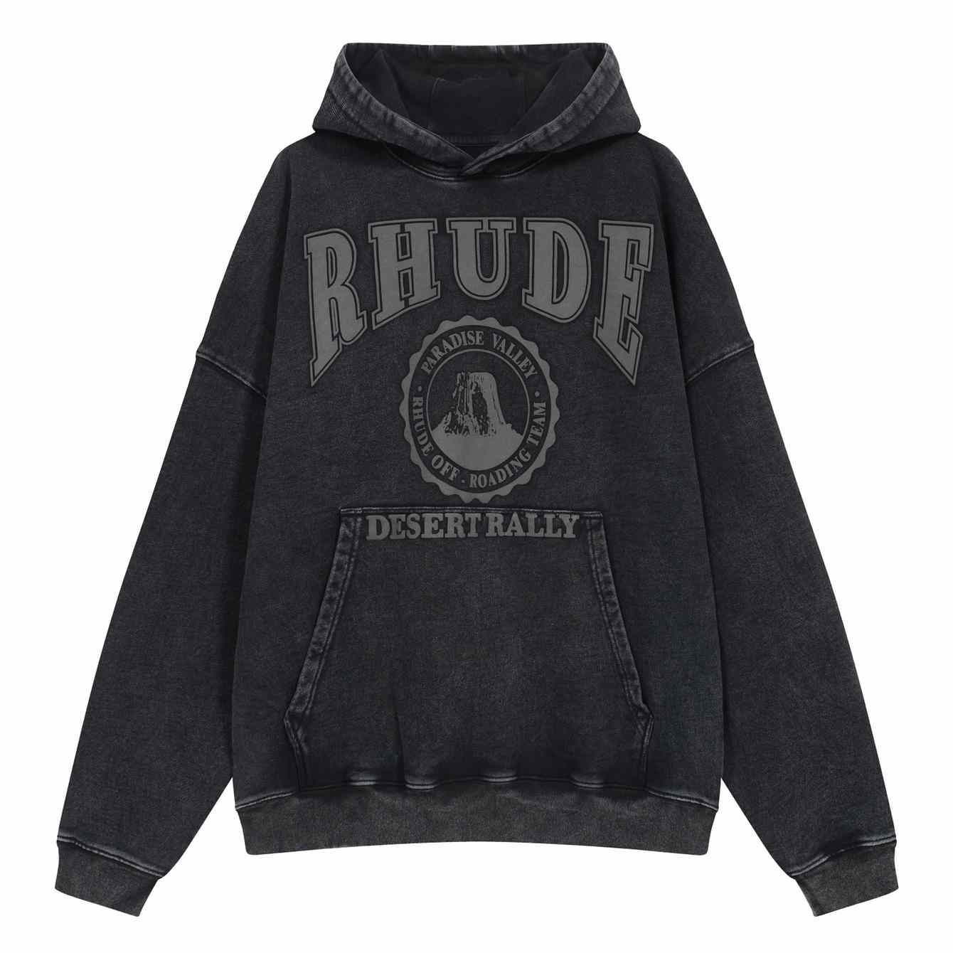 Rhude Cropped Desert Valley Hoodie - everydesigner