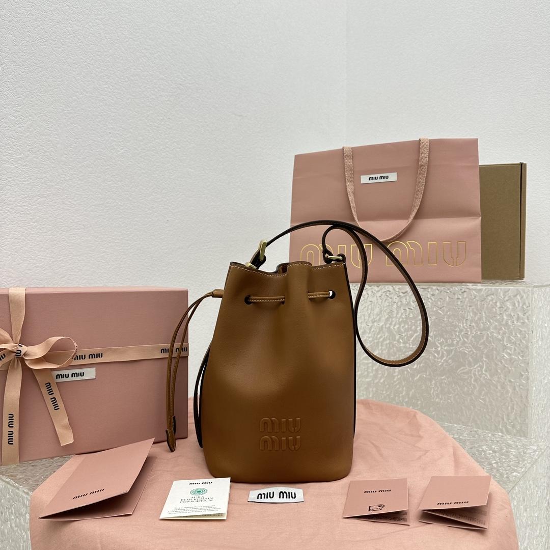 Miu Miu Leather Bucket Bag - everydesigner