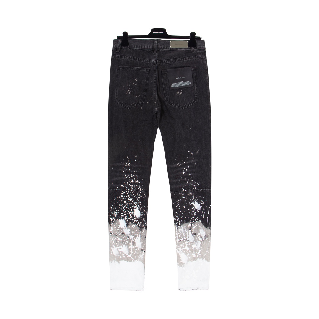 Fear Of God Denim Zip Detail Painters Selvedge Jeans - everydesigner