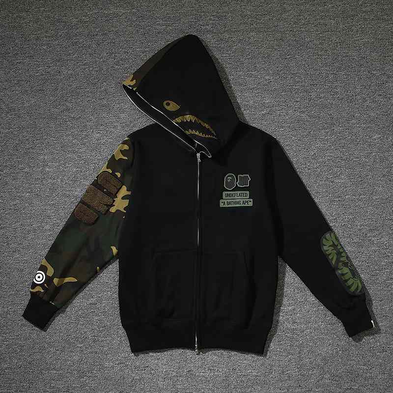 Bape x Undwoodland Camo Shark Hoodie - everydesigner