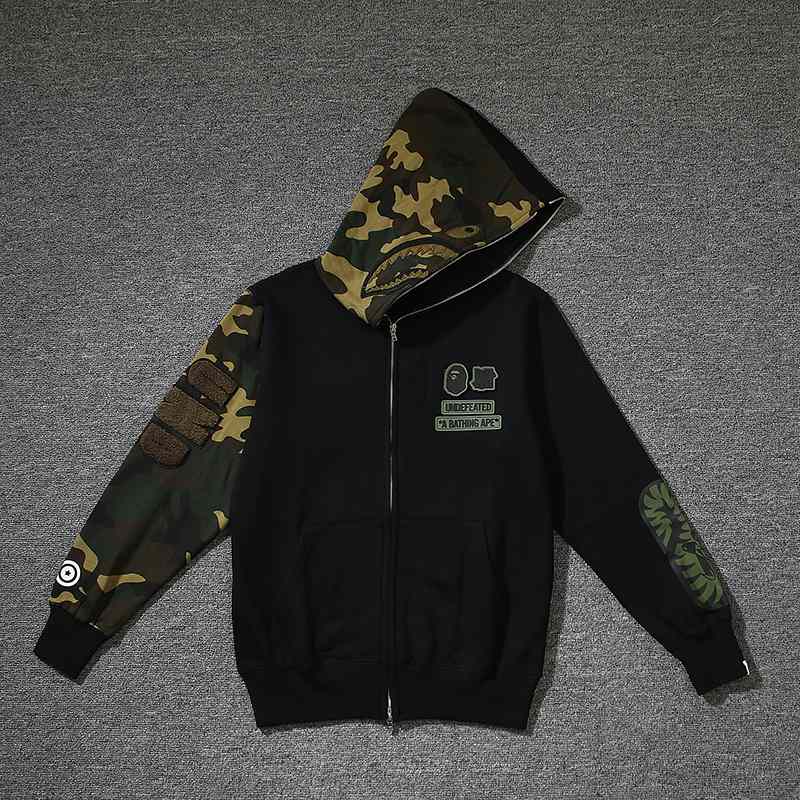 Bape x Undwoodland Camo Shark Hoodie - everydesigner