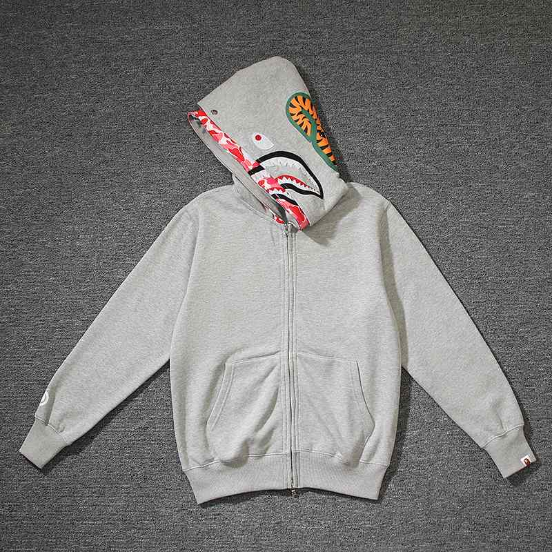 Bape Shark Zip Double Hoodie - everydesigner