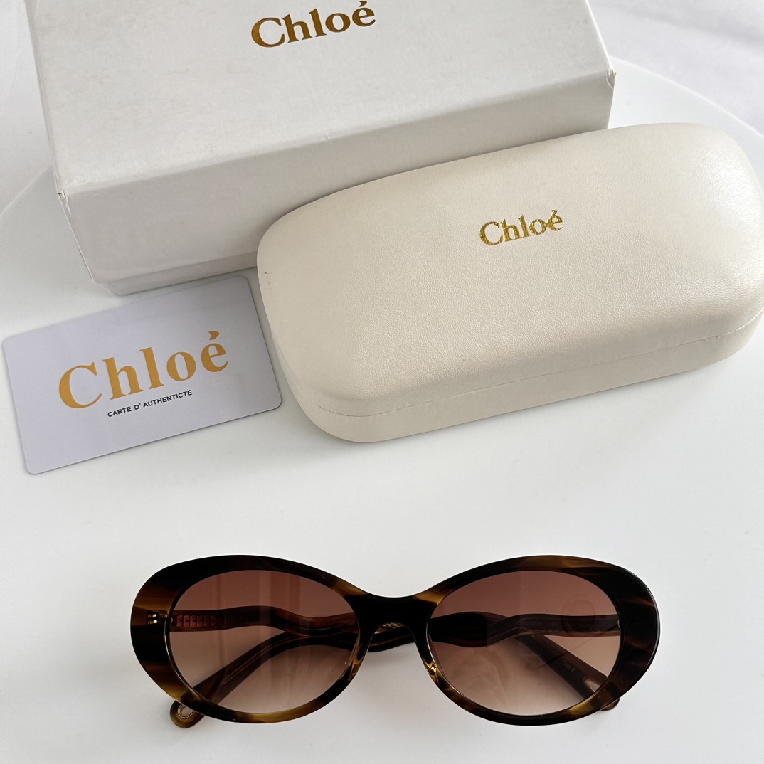Chloe Eyewear Oval Frame Sunglasses   CH0088S - everydesigner
